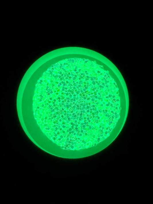 JUBILEE XL GLOW IN THE DARK CHUNKY GLITTER
