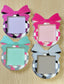 Disco Bow 3D Sticky Note Holder | Cute Checkered Desk Organizer