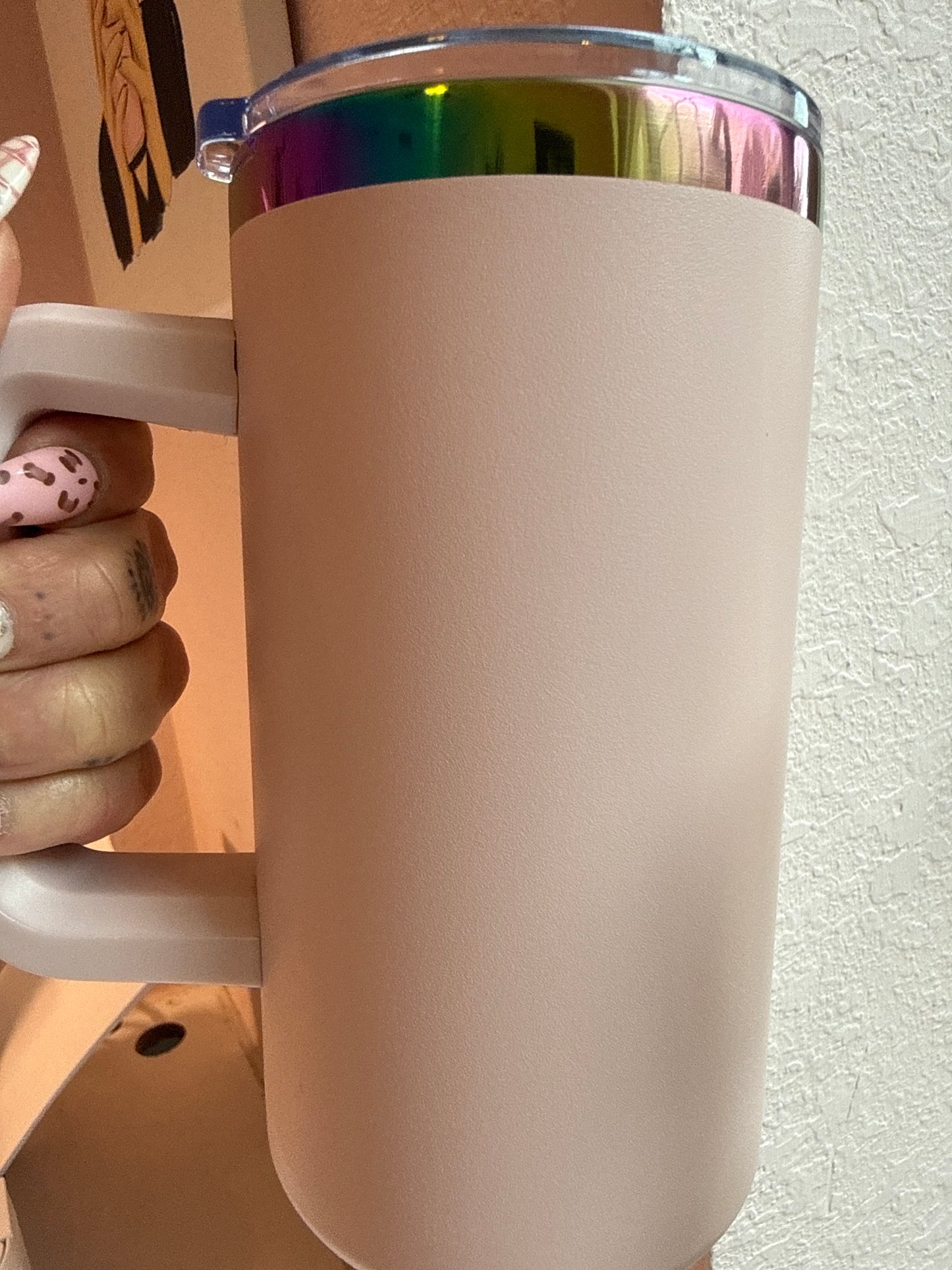 RESTOCK: 20oz Pastel Handled Tumbler — Stainless Steel Insulated Cup