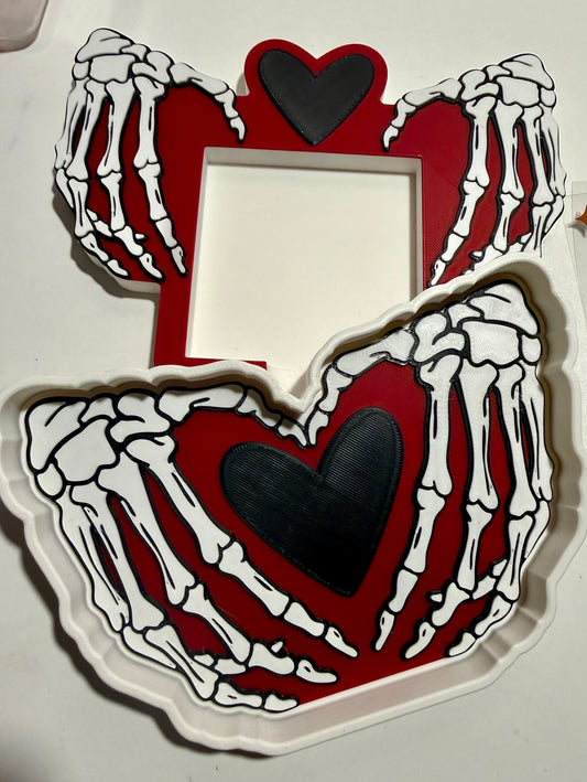 Skelly Hand Heart Trinket Tray | Cute 3D Printed Catch-All Dish