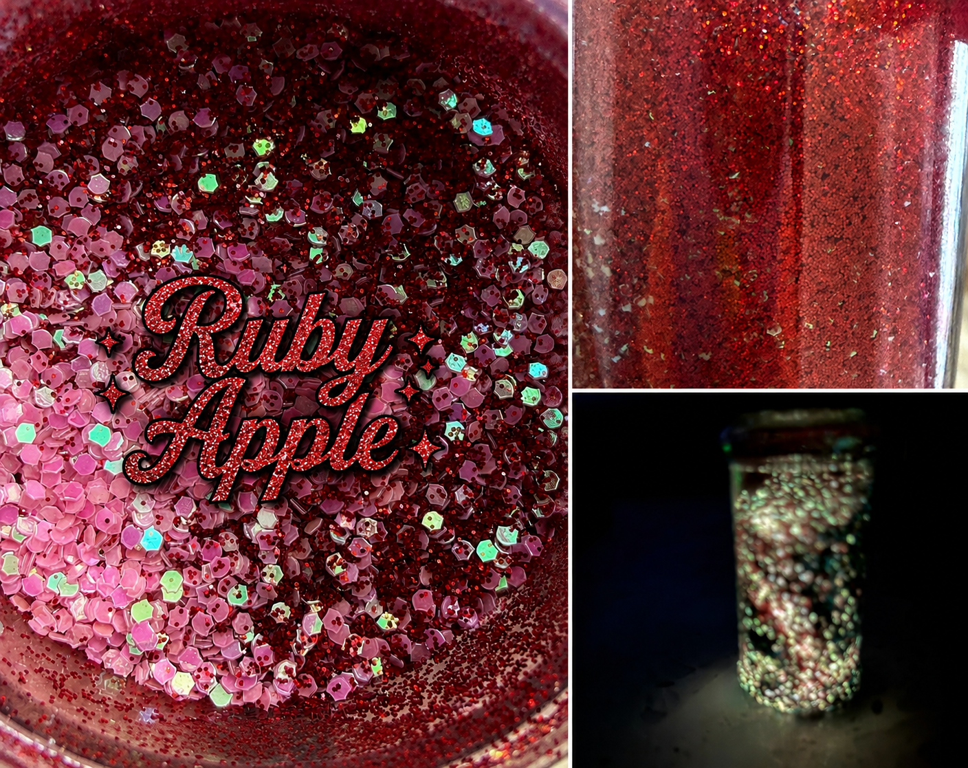 Ruby Apple GLOW FINE  MIX GLOW GLITTER