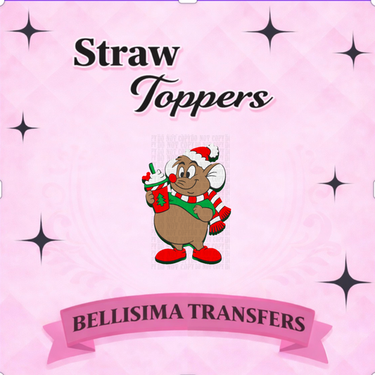 FESTIVE RAT STRAW TOPPER STANDARD SIZE OR STANLEY