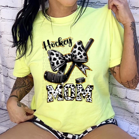 HOCKEY MOM BOW DTF