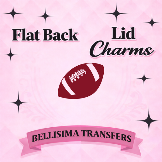 FOOTBALL Flat Back Lid Charms