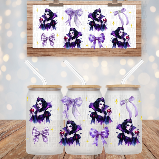 COQUETTE SNOW WHITE UV DTF CUP WRAP