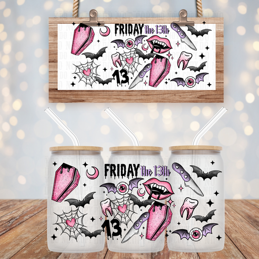 FRIDAY THE 13TH UV DTF CUP WRAP