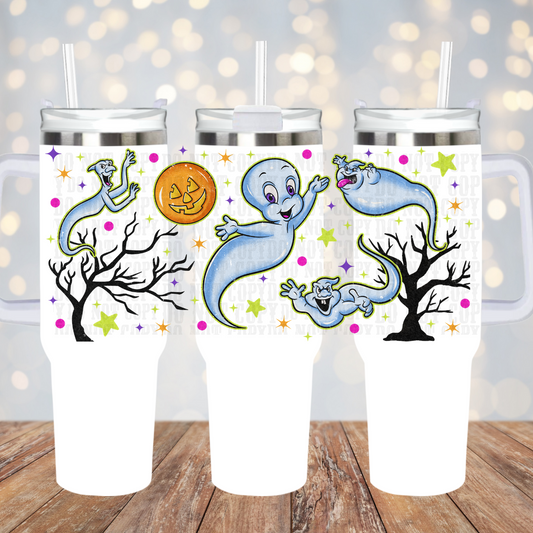 40oz FRIENDLY GHOSTY UV DTF CUP WRAP