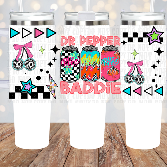 40oz NEON DP BADDIE UV DTF CUP WRAP - SHOP EXCLUSIVE