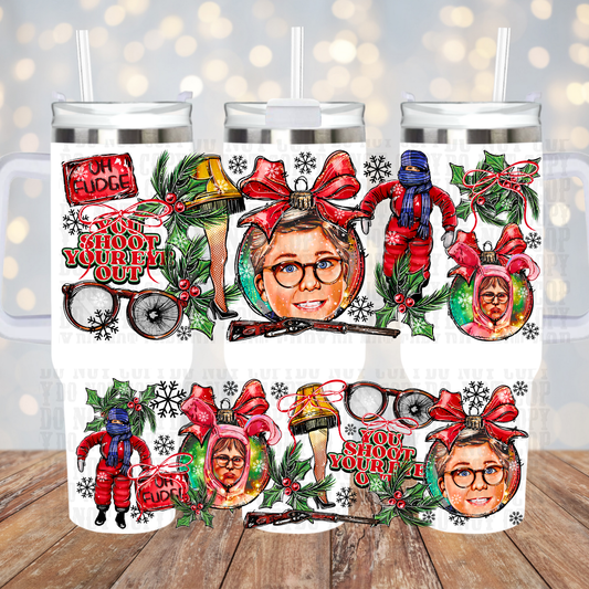 40oz ICONIC CHRISTMAS STORY UV DTF CUP WRAP