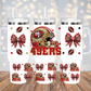 40oz COQUETTE HELMUT FOOTBALL BUNDLE  UV DTF CUP WRAP