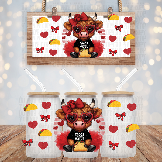 TACOS BEFORE VATOS UV DTF CUP WRAP