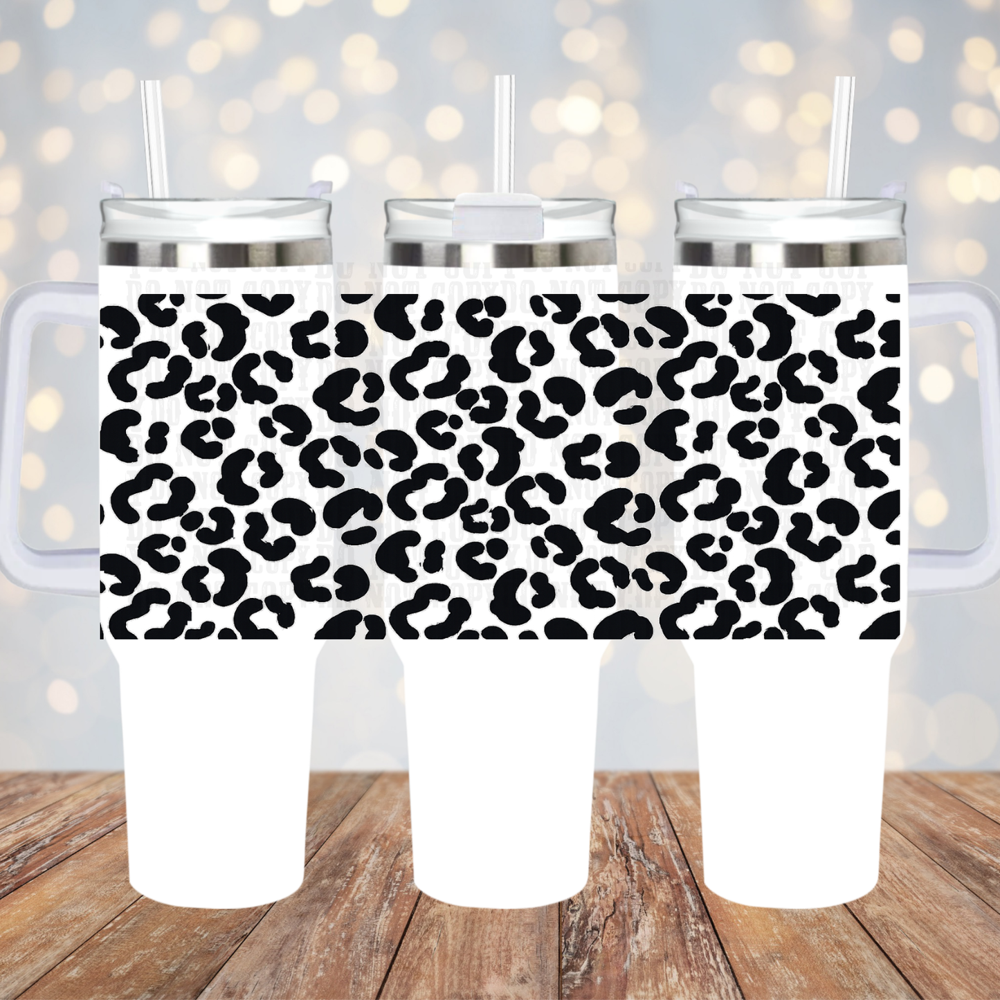 40oz CHEETAH BUNDLE  UV DTF CUP WRAP