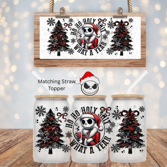 HO HO HOLY SHIT UV DTF CUP WRAP