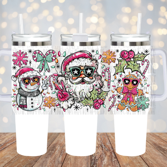 40oz SASSY SANTA UV DTF CUP WRAP