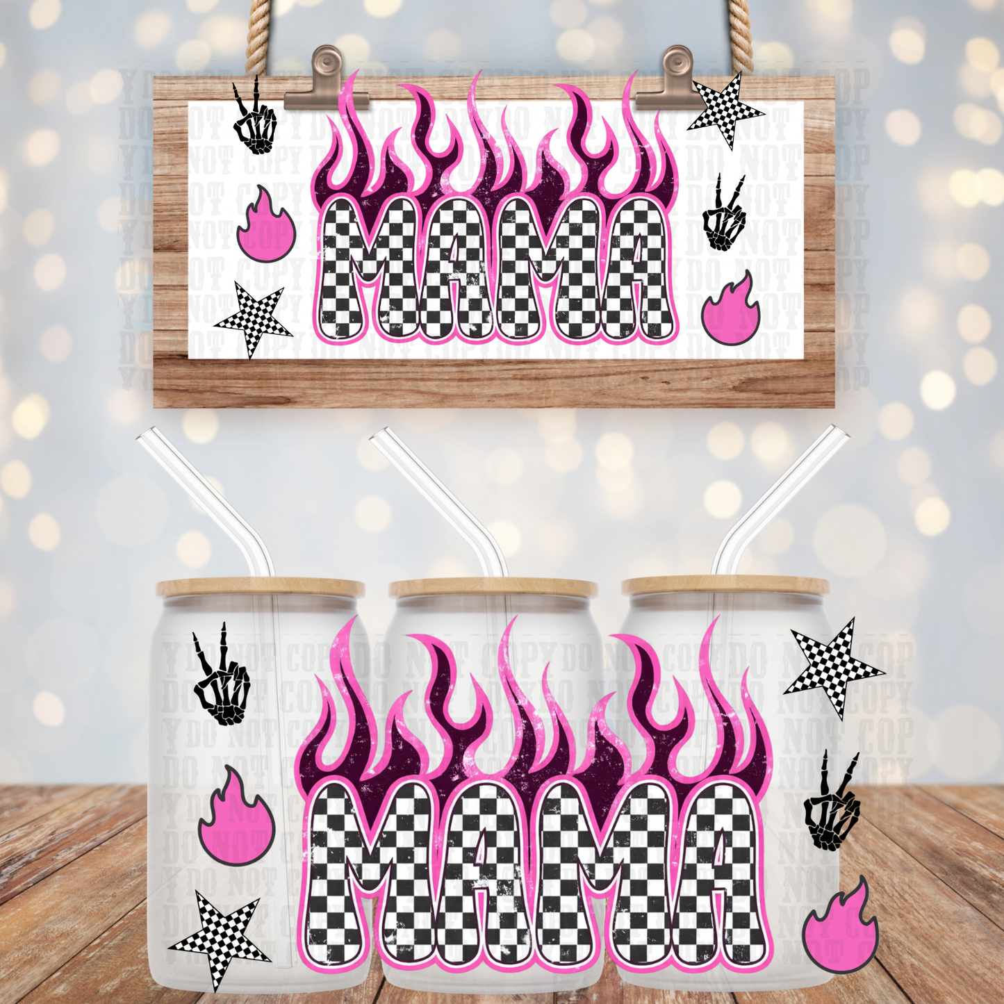 NEON MAMA BUNDLE UV DTF CUP WRAP - SHOP EXCLUSIVE BY CIERRA