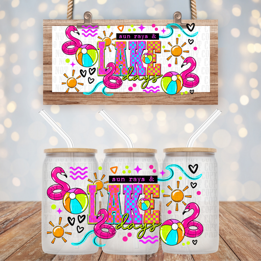 LAKE DAYS  UV DTF CUP WRAP