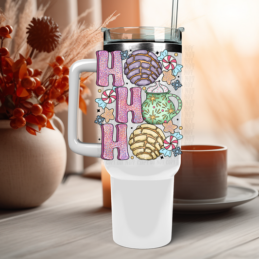 16/40 OZ HO HO HO UV DTF Cup Decal
