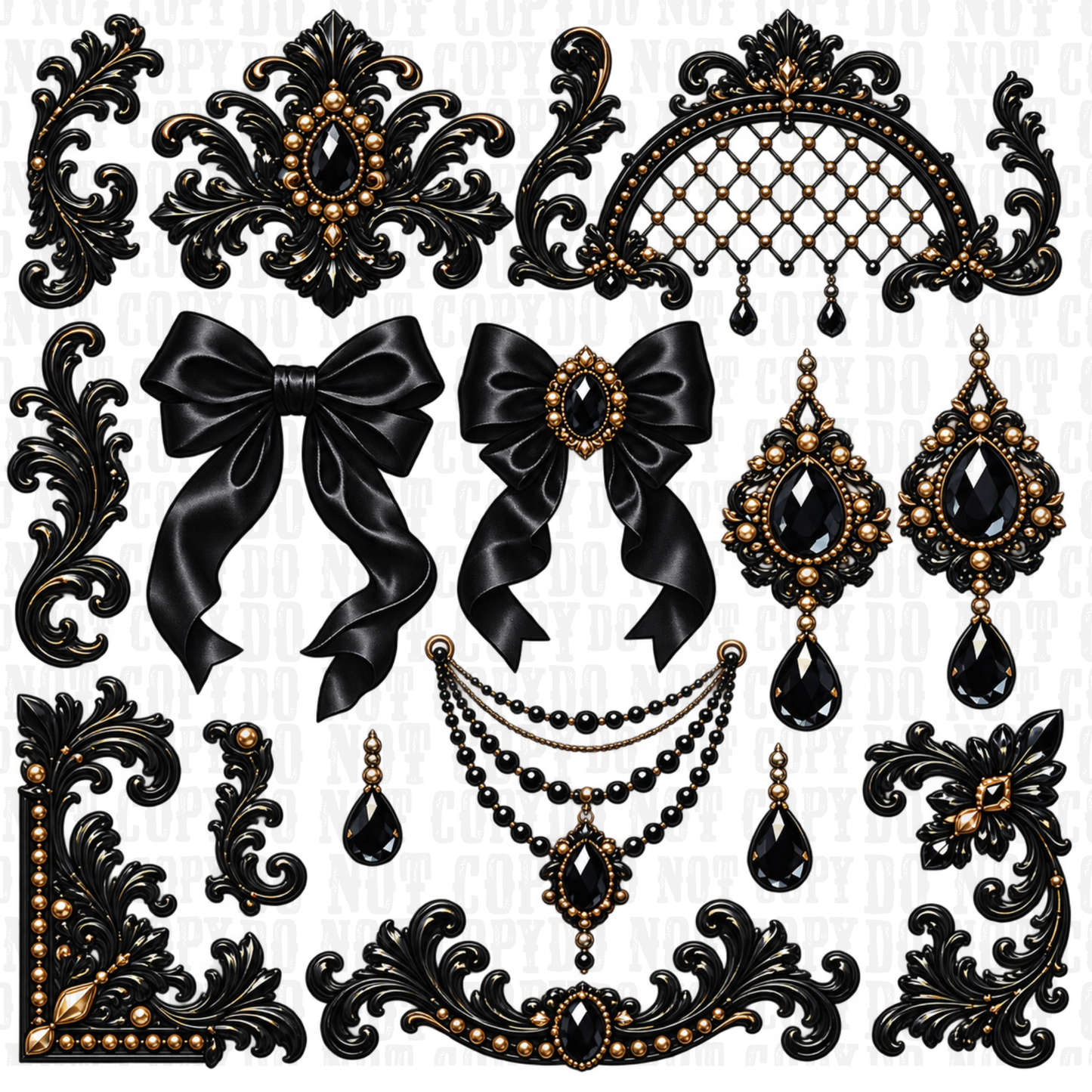 BAROQUE UV DTF ELEMENT SHEET