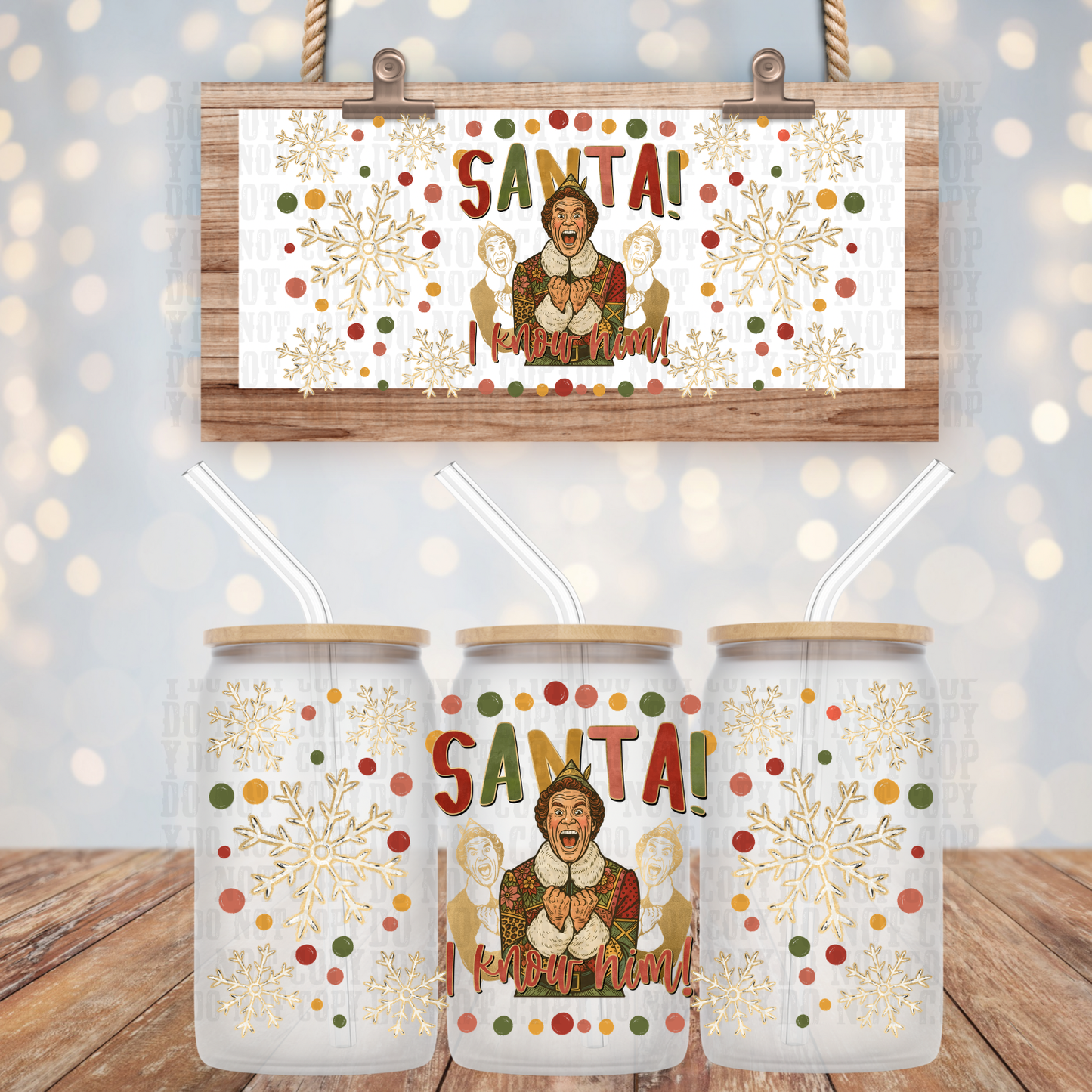 I KNOW HIM UV DTF CUP WRAP