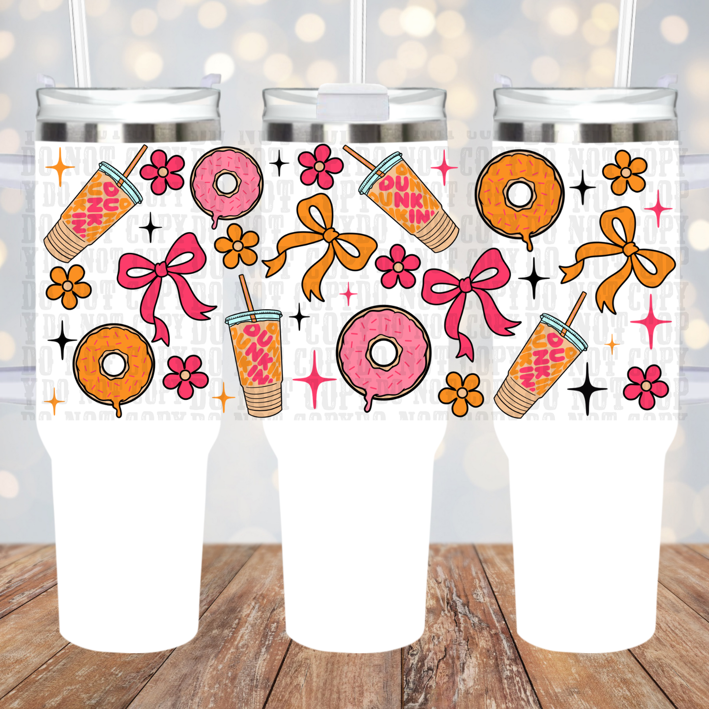 40oz COQUETTE DUNK-EN UV DTF CUP WRAP