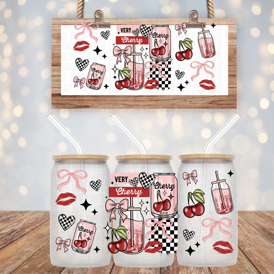 VERY CHERRY BEVY UV DTF CUP WRAP