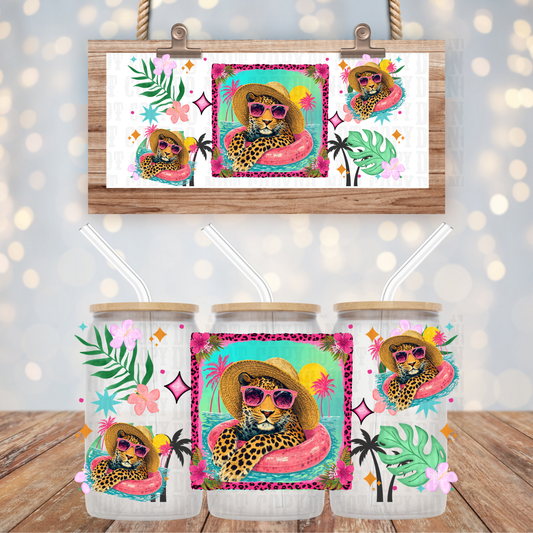 FLOATY CHEETAH UV DTF CUP WRAP -SHOP EXCLUSIVE