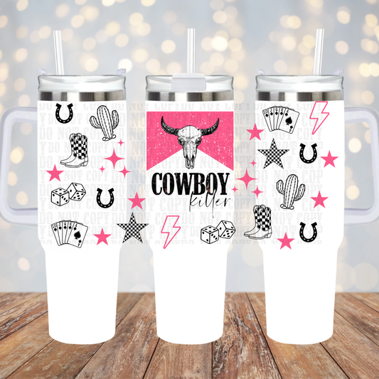 40oz COWBOY KILLER UV DTF CUP WRAP-Shop Exclusive by Cierra