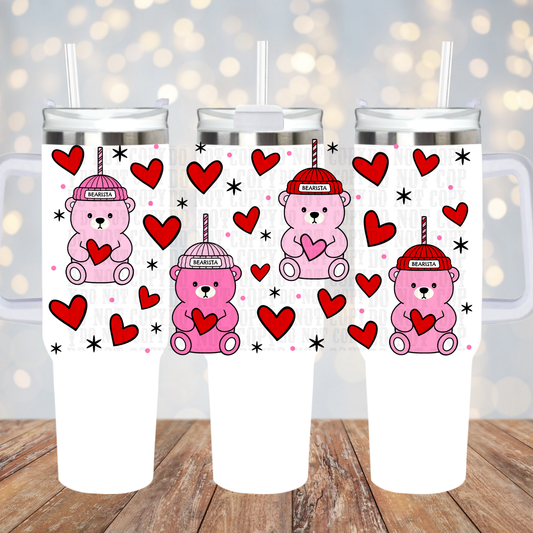 40OZ VALENTINE BEARISTA UV DTF CUP WRAP