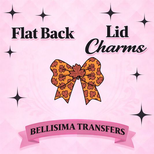 FALL BOW FLAT BACK CHARM