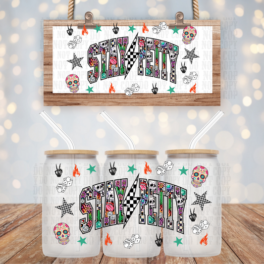 STAY PETTY PATTERN UV DTF CUP WRAP - SHOP EXCLUSIVE FROM CIERA
