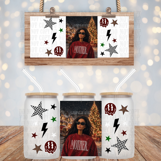 MERRY & ANNOYED MAMA UV DTF CUP WRAP- SHOP EXCLUSIVE BY CIERA