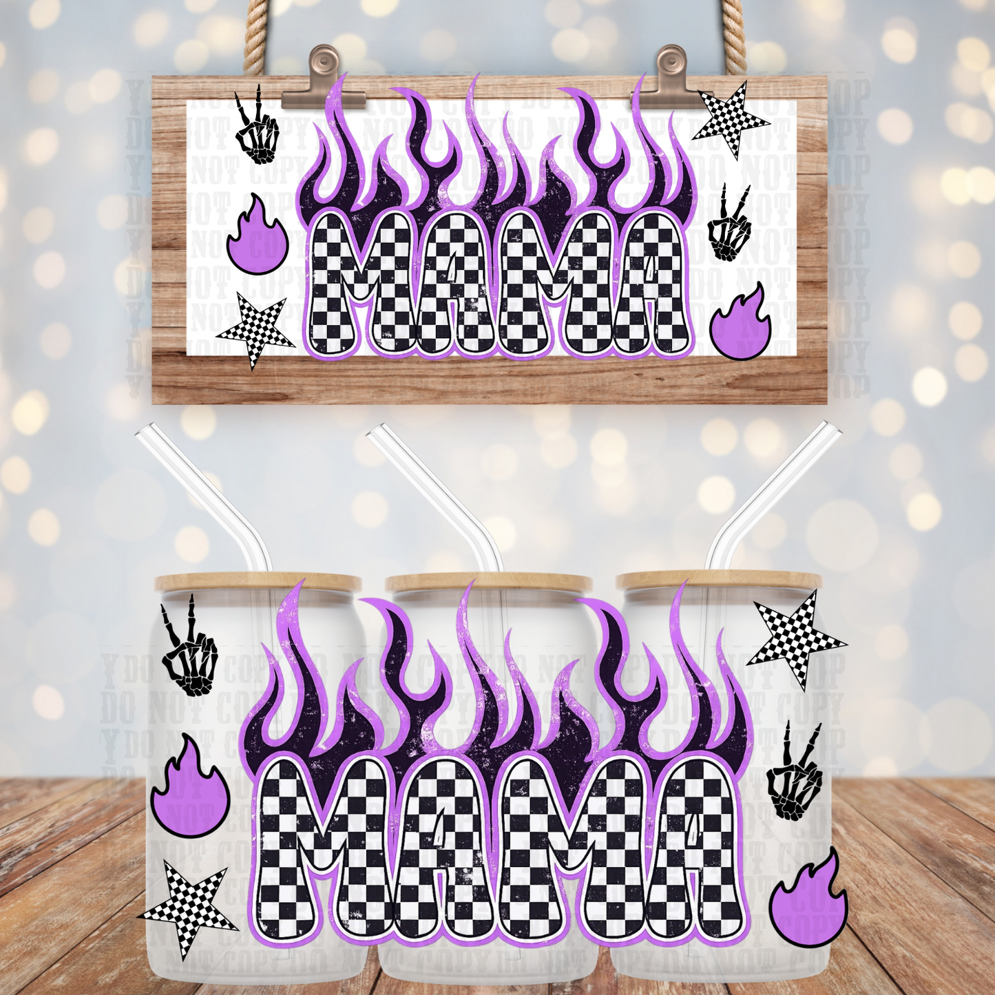 NEON MAMA BUNDLE UV DTF CUP WRAP - SHOP EXCLUSIVE BY CIERRA