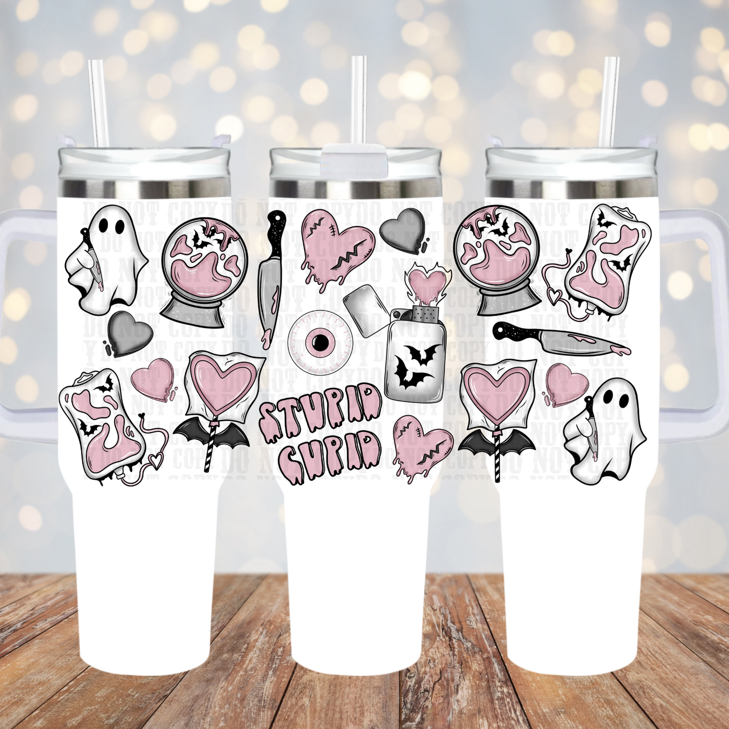 40OZ SPOOKY LOVER UV DTF CUP WRAP