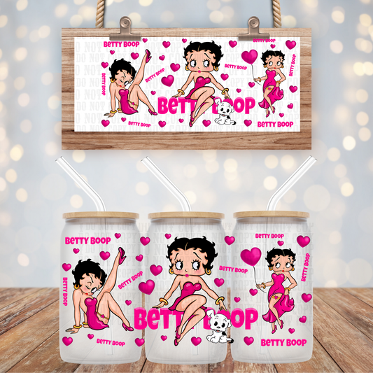 PINK BETTY  UV DTF CUP WRAP