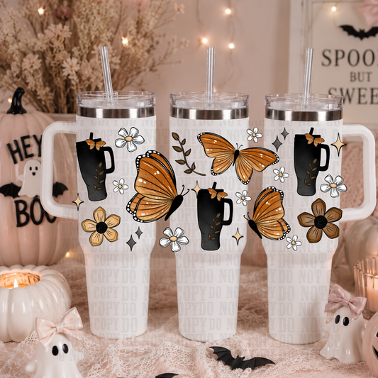 40oz FALL TUMBLER UV DTF CUP WRAP
