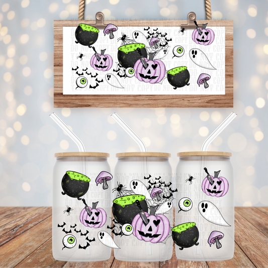 SPOOKY MASH UP UV DTF CUP WRAP
