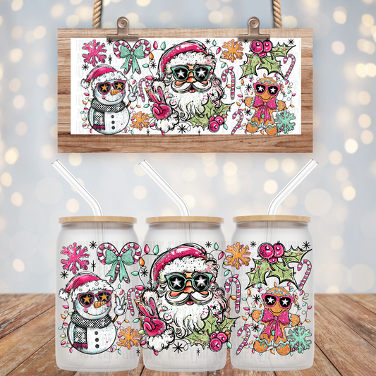 SANTA SELFIE  UV DTF CUP WRAP