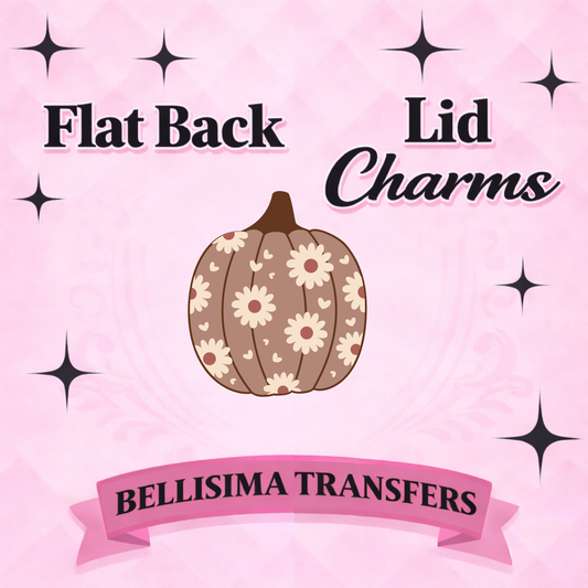 FLORAL PUMPKIN FLAT BACK CHARM