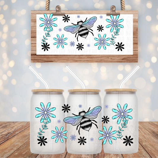 HOLO BUTTERFLY UV DTF CUP WRAP