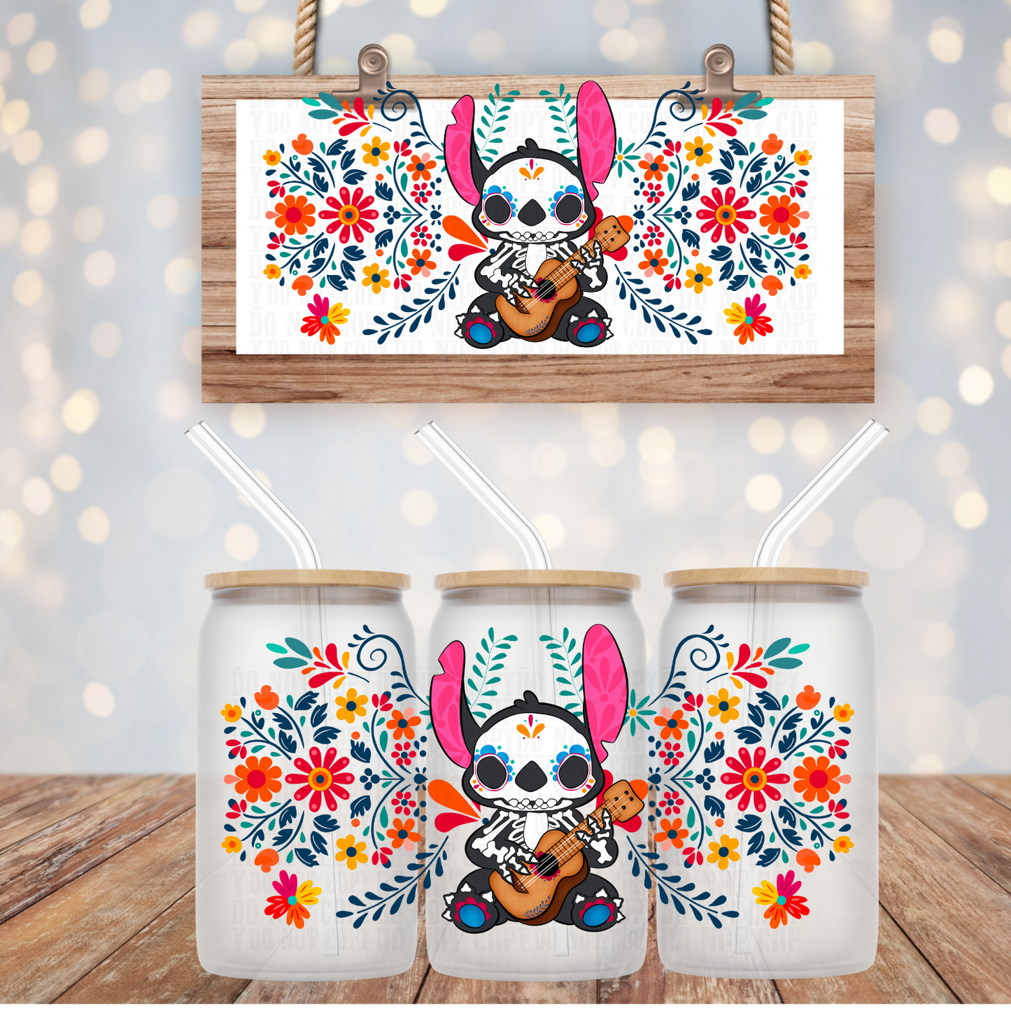 SUGAR STITCHY POO UV DTF CUP WRAP