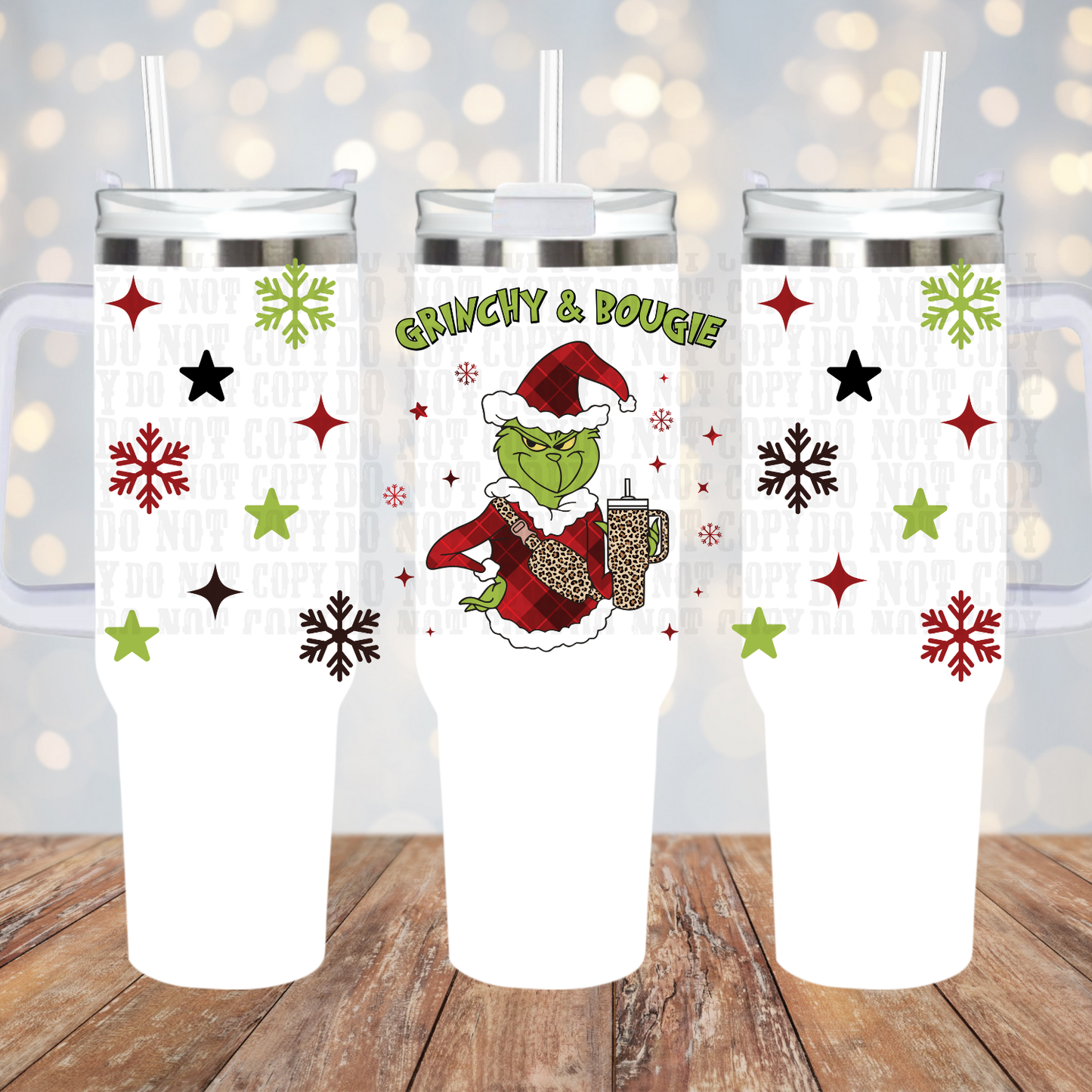 40oz GRUMPY AND BOUJEE UV DTF CUP WRAP -SHOP EXCLUSIVE BY LILLY