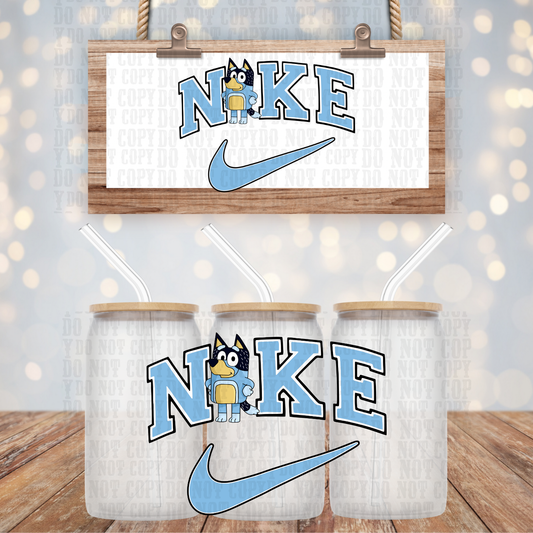 BLUE SWISH UV DTF CUP WRAP