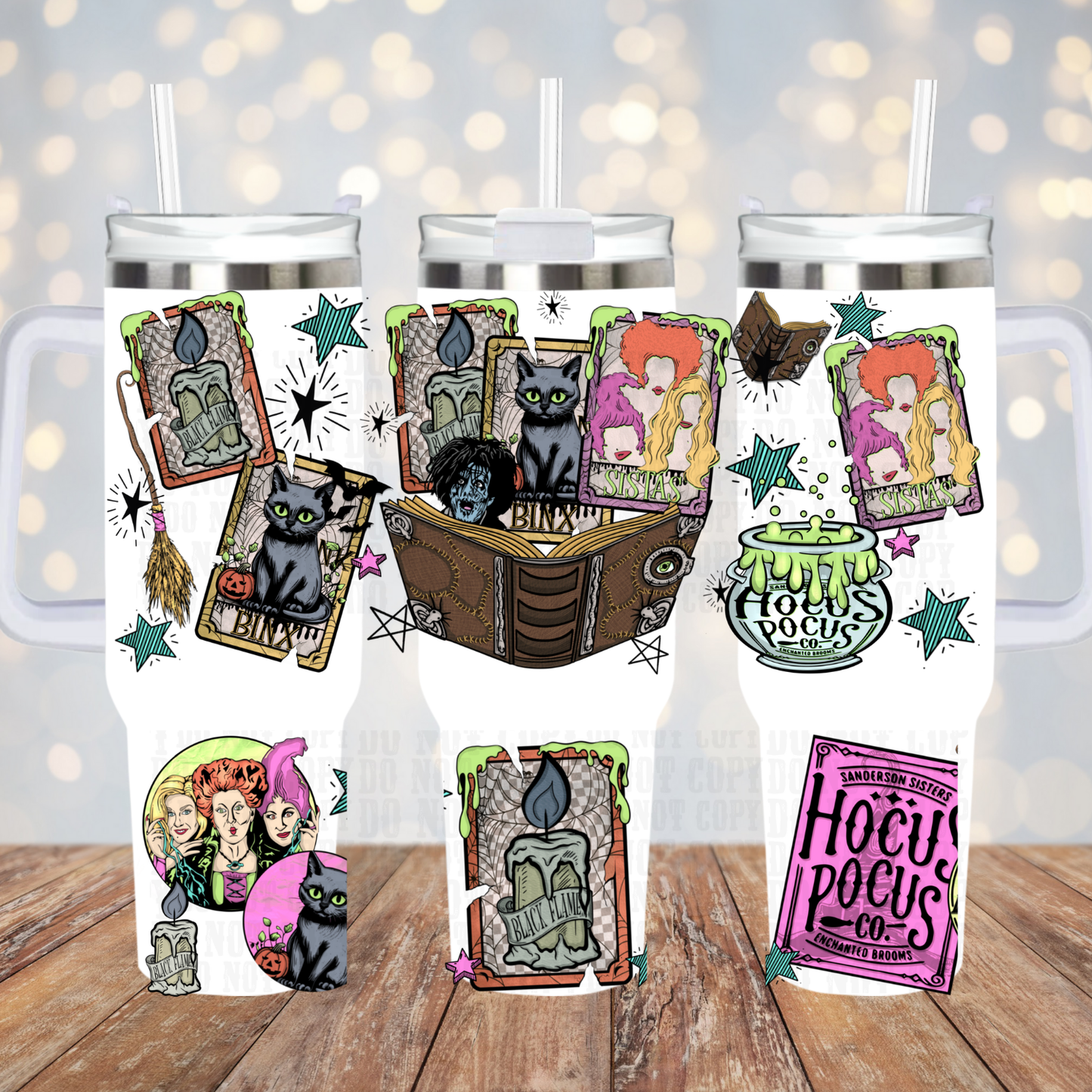 40oz HP SPELL BOOK UV DTF CUP WRAP