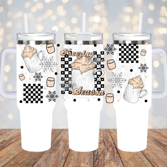 40oz FREEZING SEASON UV DTF CUP WRAP