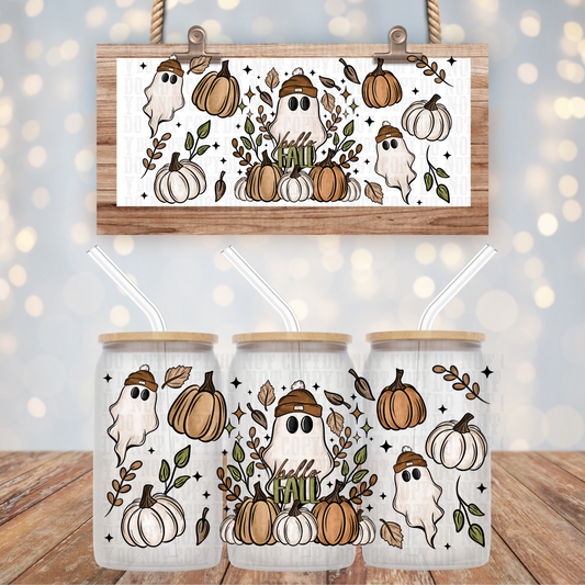 GHOSTY HELLO FALL UV DTF WRAP
