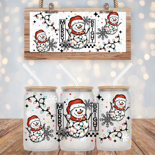 SNOWY LIGHTS UV DTF CUP WRAP