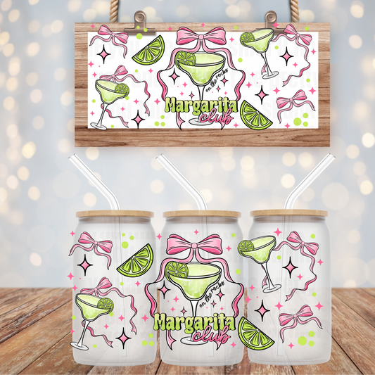 COQUETTE MARGARITA CLUB UV DTF CUP WRAP