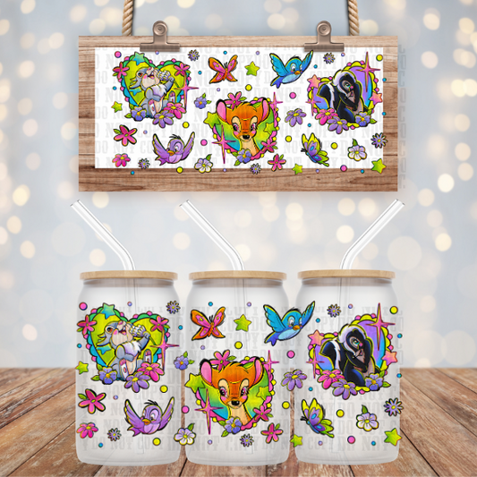 FAIRY TALE ANIMALS UV DTF CUP WRAP