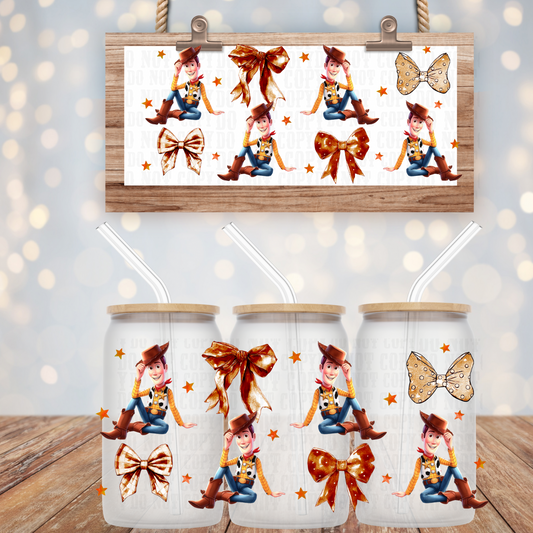 COQUETTE WOODY UV DTF CUP WRAP