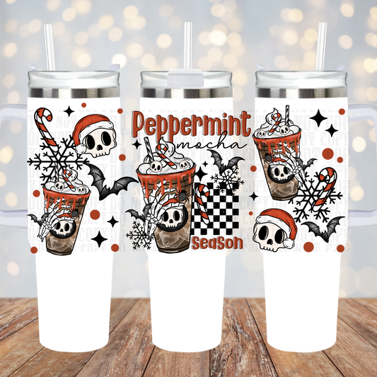 40oz PEPPERMINT MOCHAS UV DTF CUP WRAP